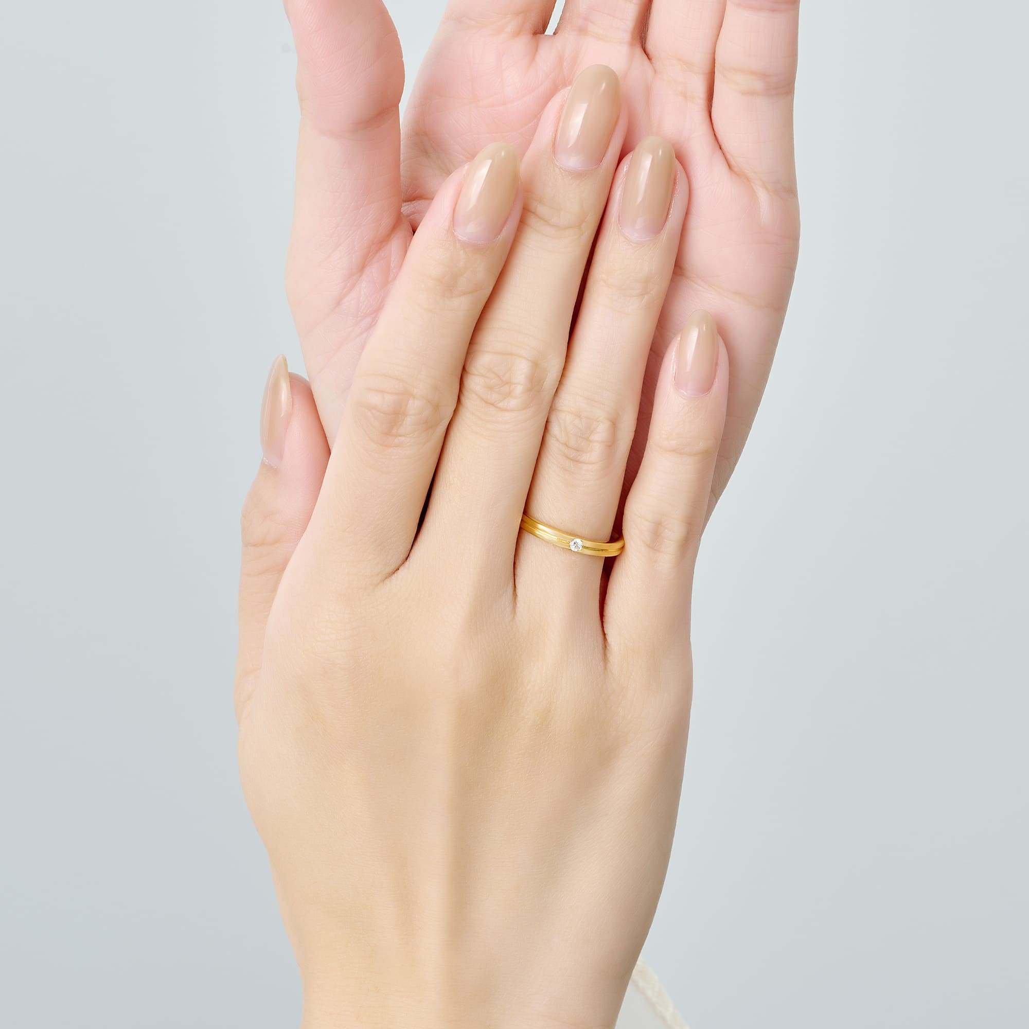 Nhẫn cưới Vàng 14K đính đá ECZ PNJ XM00Y005988